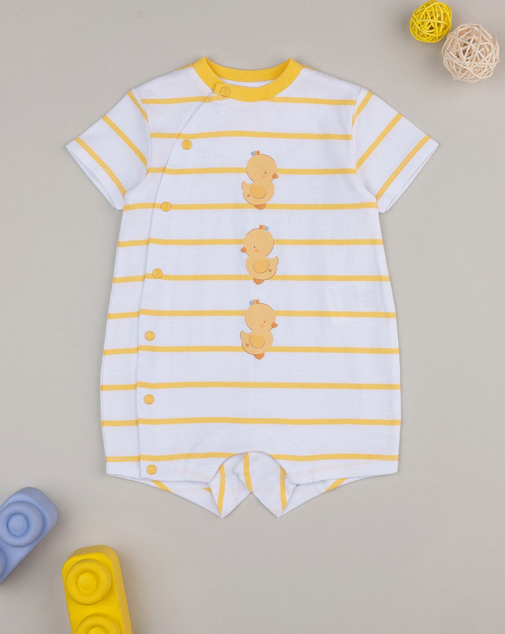 Pagliaccetto bimbo giallo baby smile