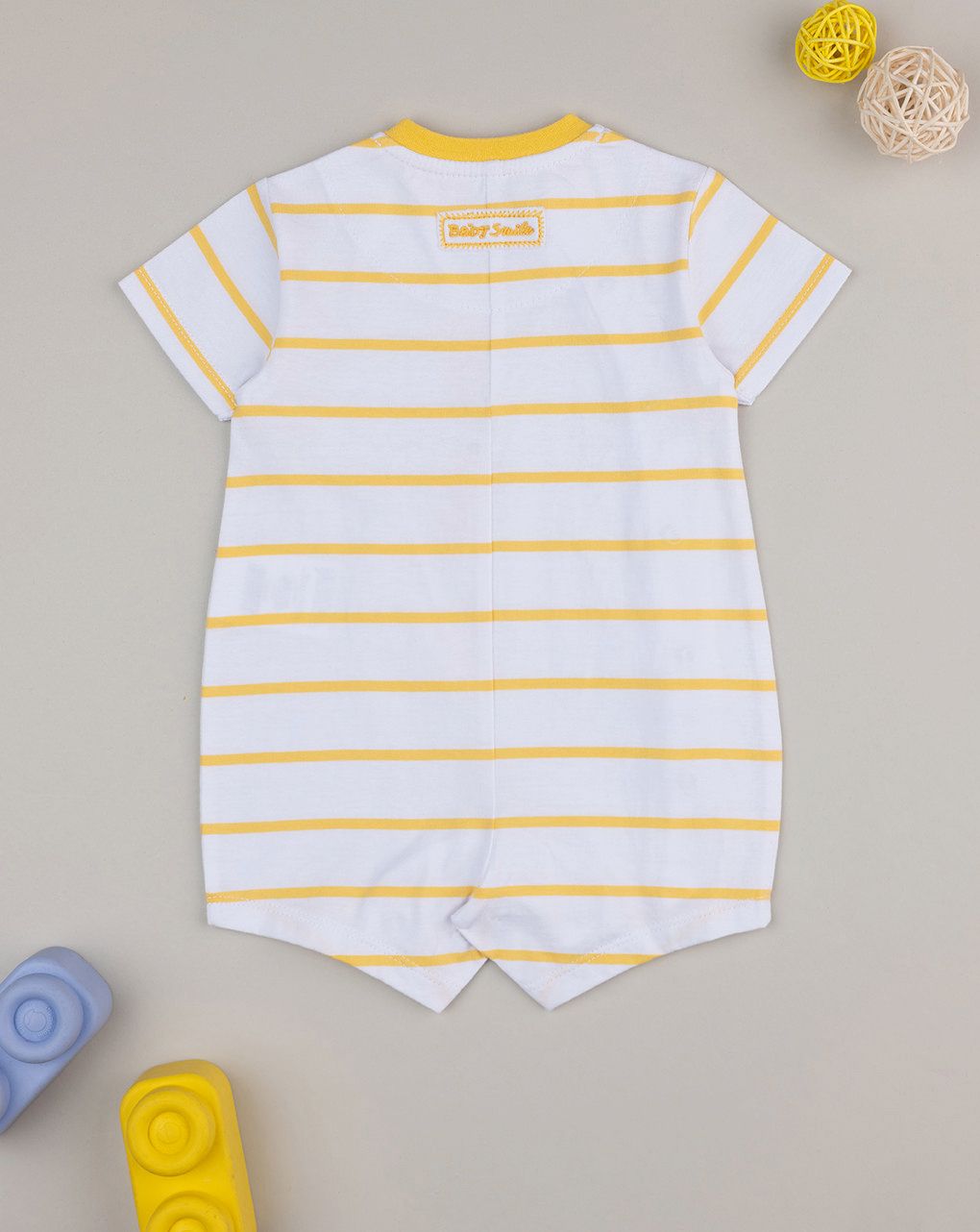 Pagliaccetto bimbo giallo baby smile