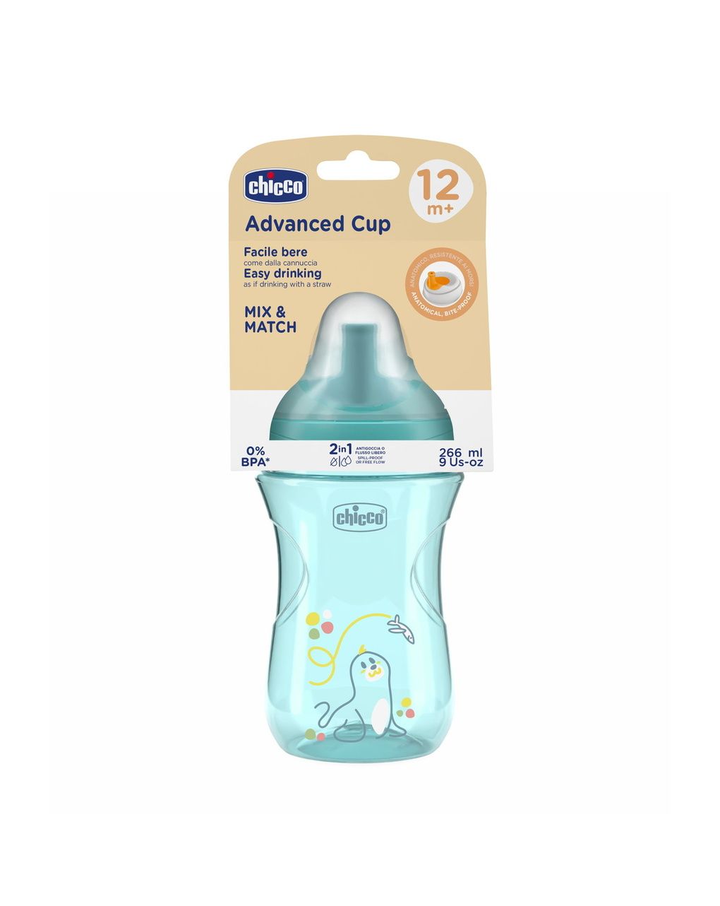 Tazza advanced12m+ azzurra - chicco