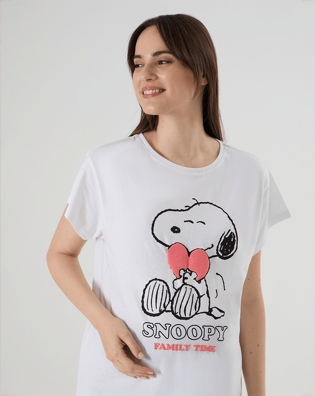 T-shirt premaman con stampa snoopy