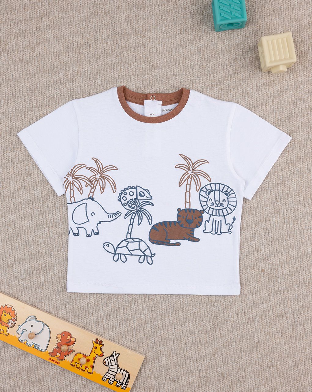 T-shirt bimbo animali savana