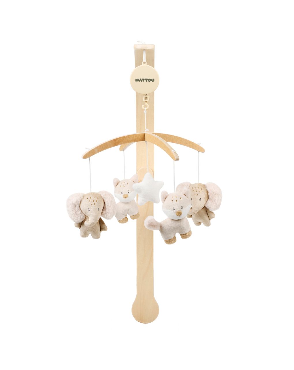 Giostrina oli flo & ernest (struttura in legno) - 0+ - nattou