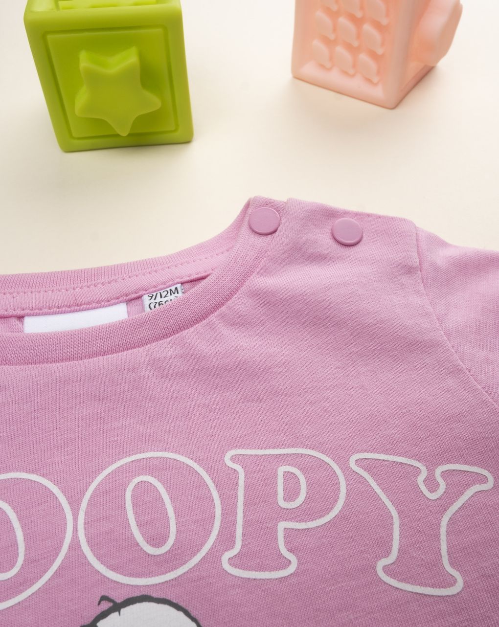 T-shirt rosa bimba snoopy