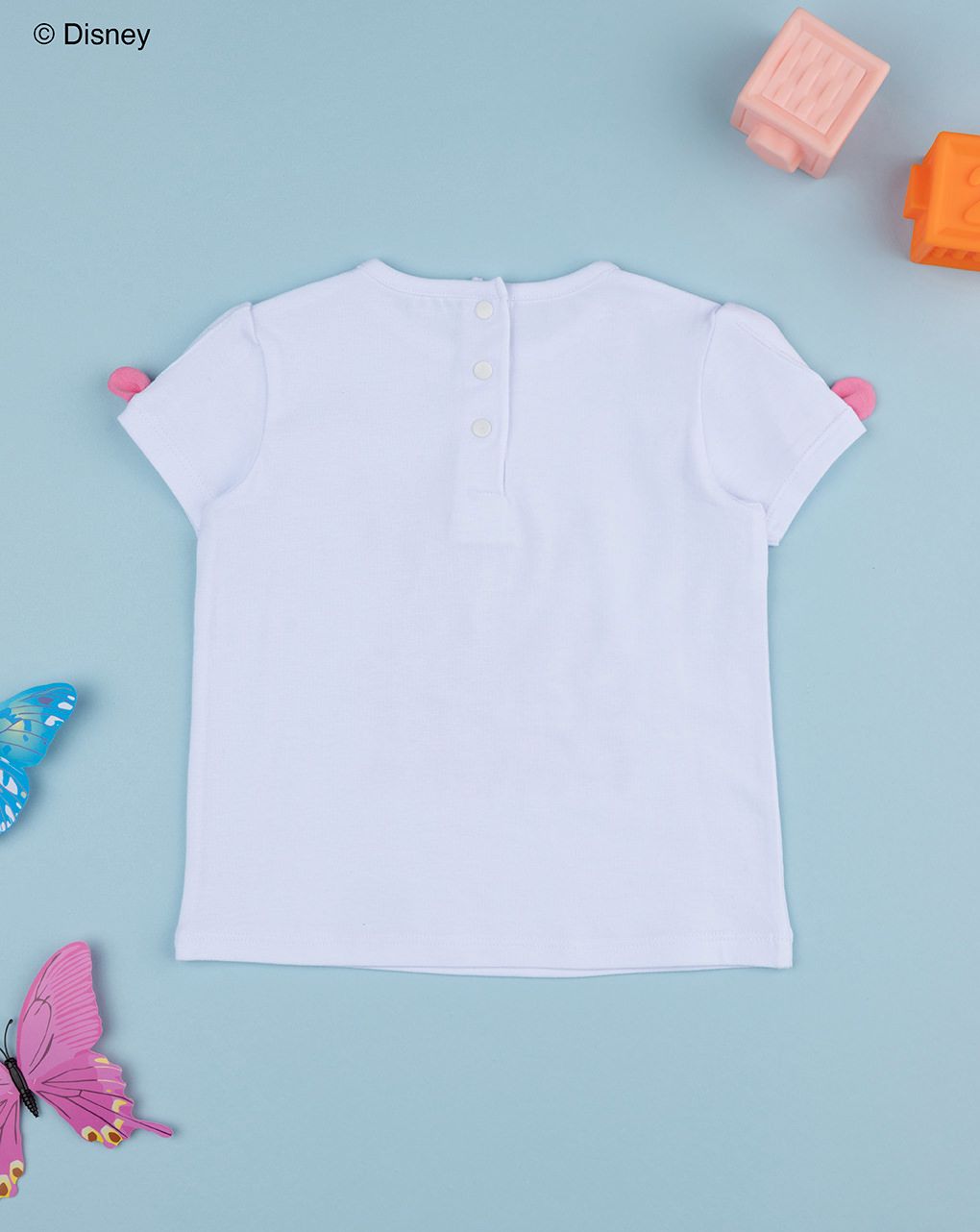 T-shirt bimba bianca stitch