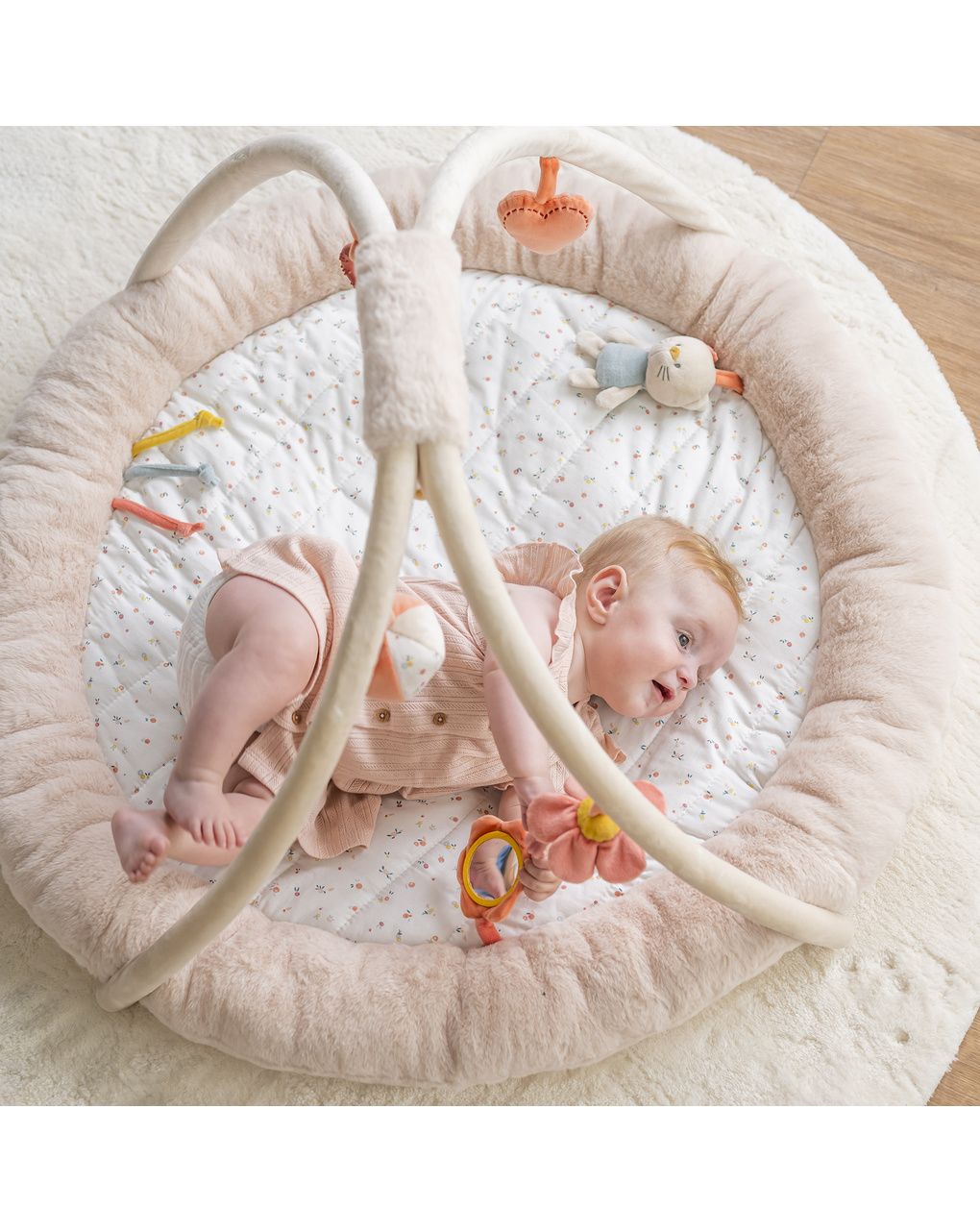 Tappeto attività pouf con archi mila lana zoe  - 0+ - nattou