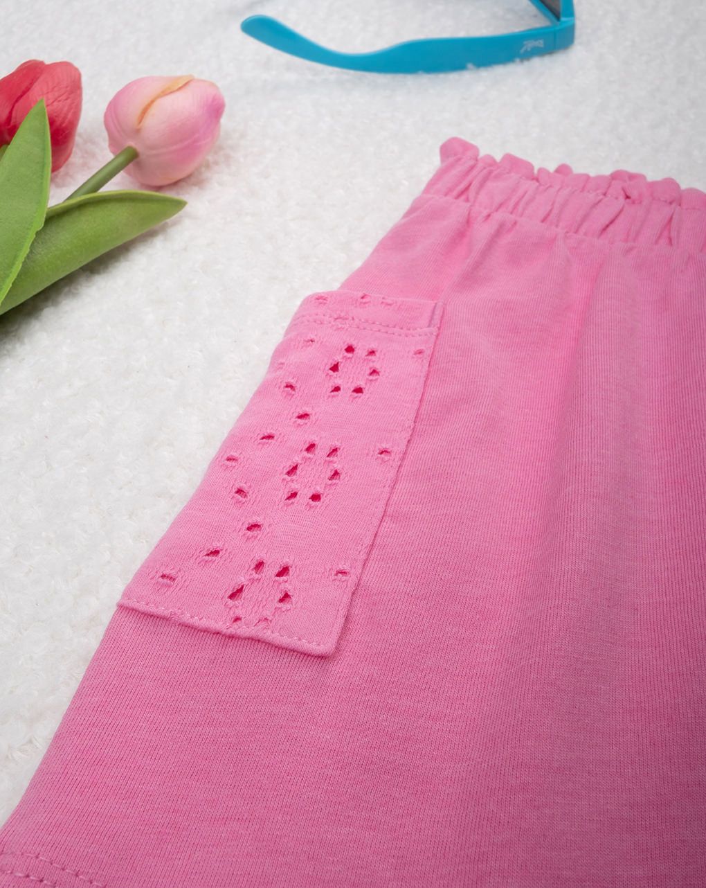 Shorts bimba sangallo rosa
