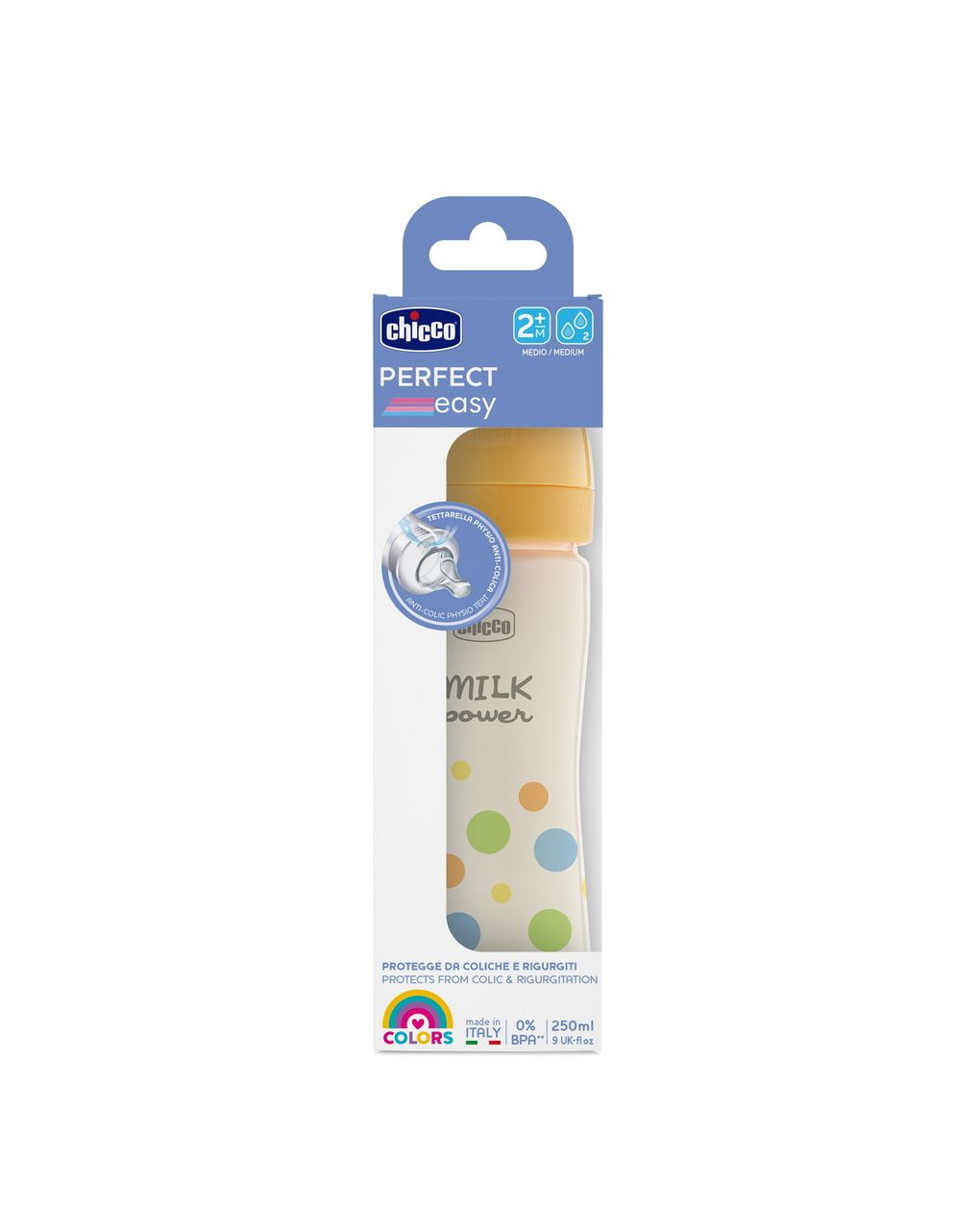 Biberon perfect easy 250ml in plastica bimbo - chicco
