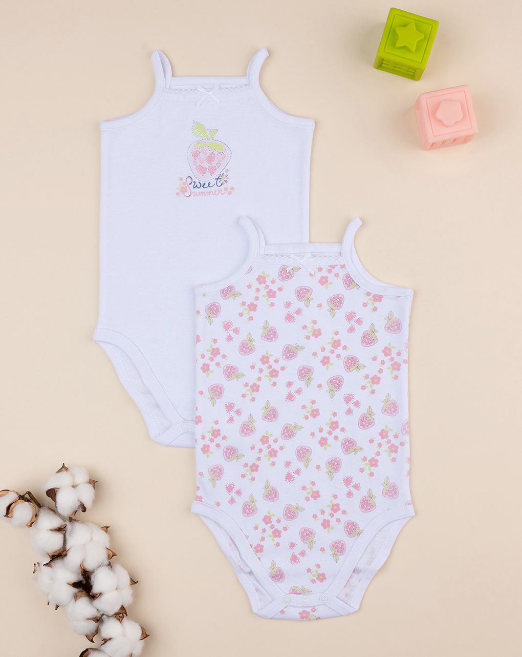 Pack 2 body bimba fragole
