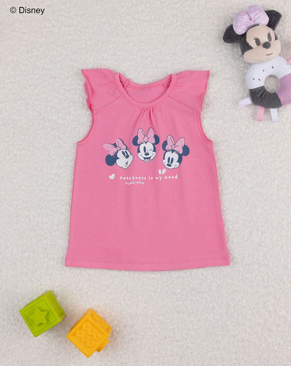 Canotta bimba rosa disney minnie