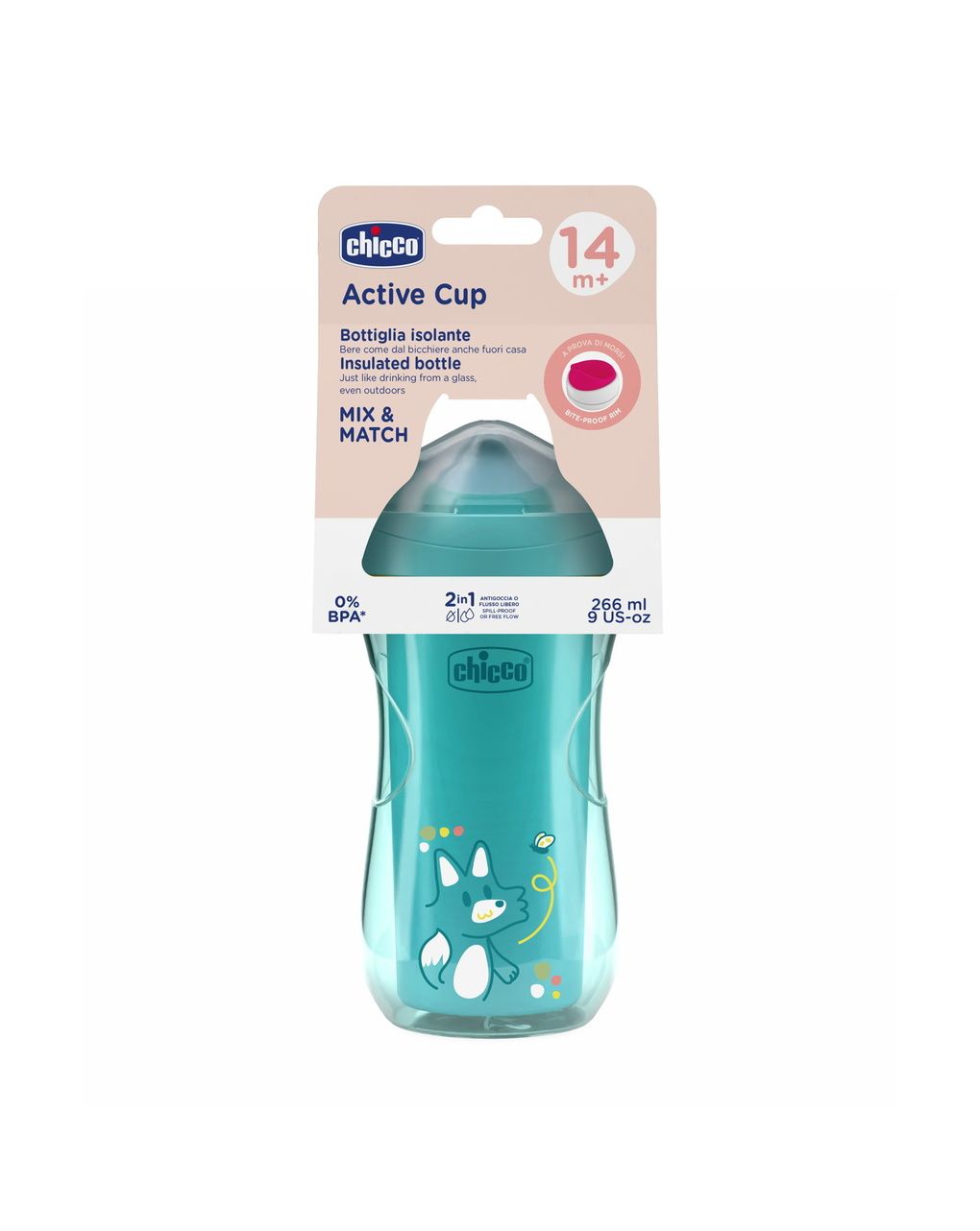 Tazza active 14m+ azzurra - chicco