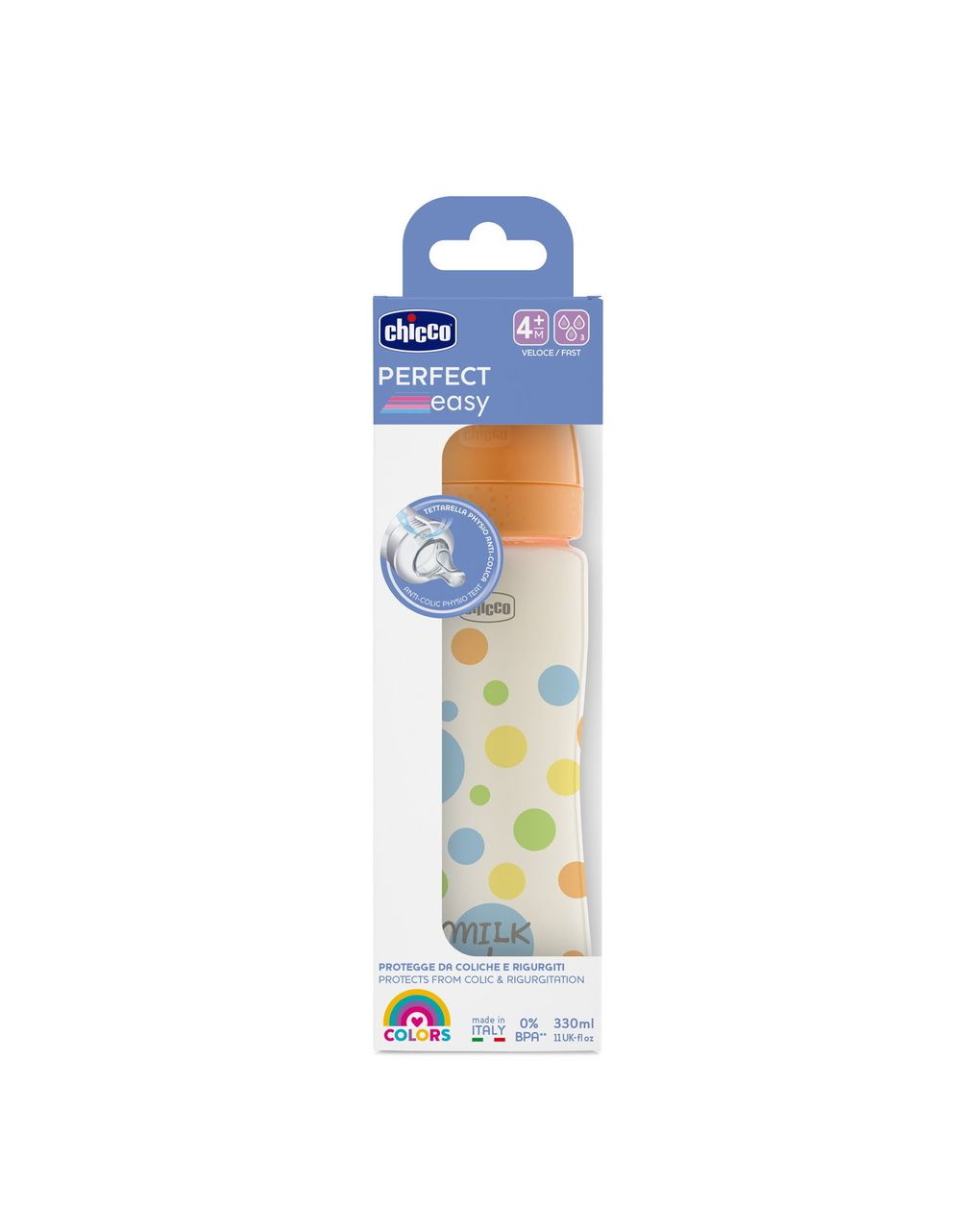Biberon perfect easy 330ml in plastica bimbo - chicco