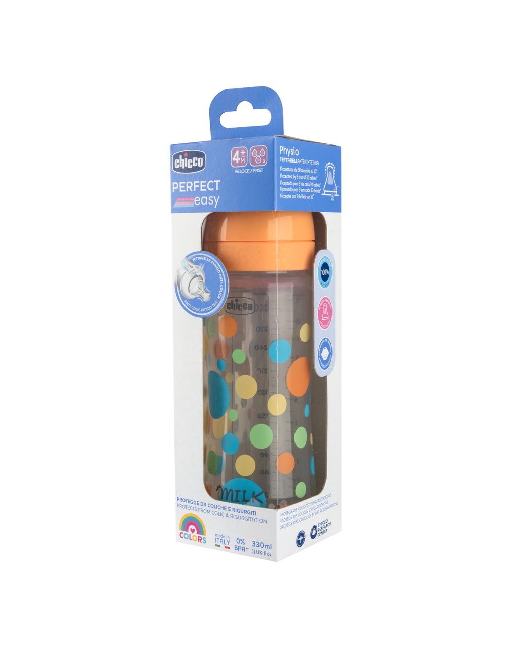 Biberon perfect easy 330ml in plastica bimbo - chicco