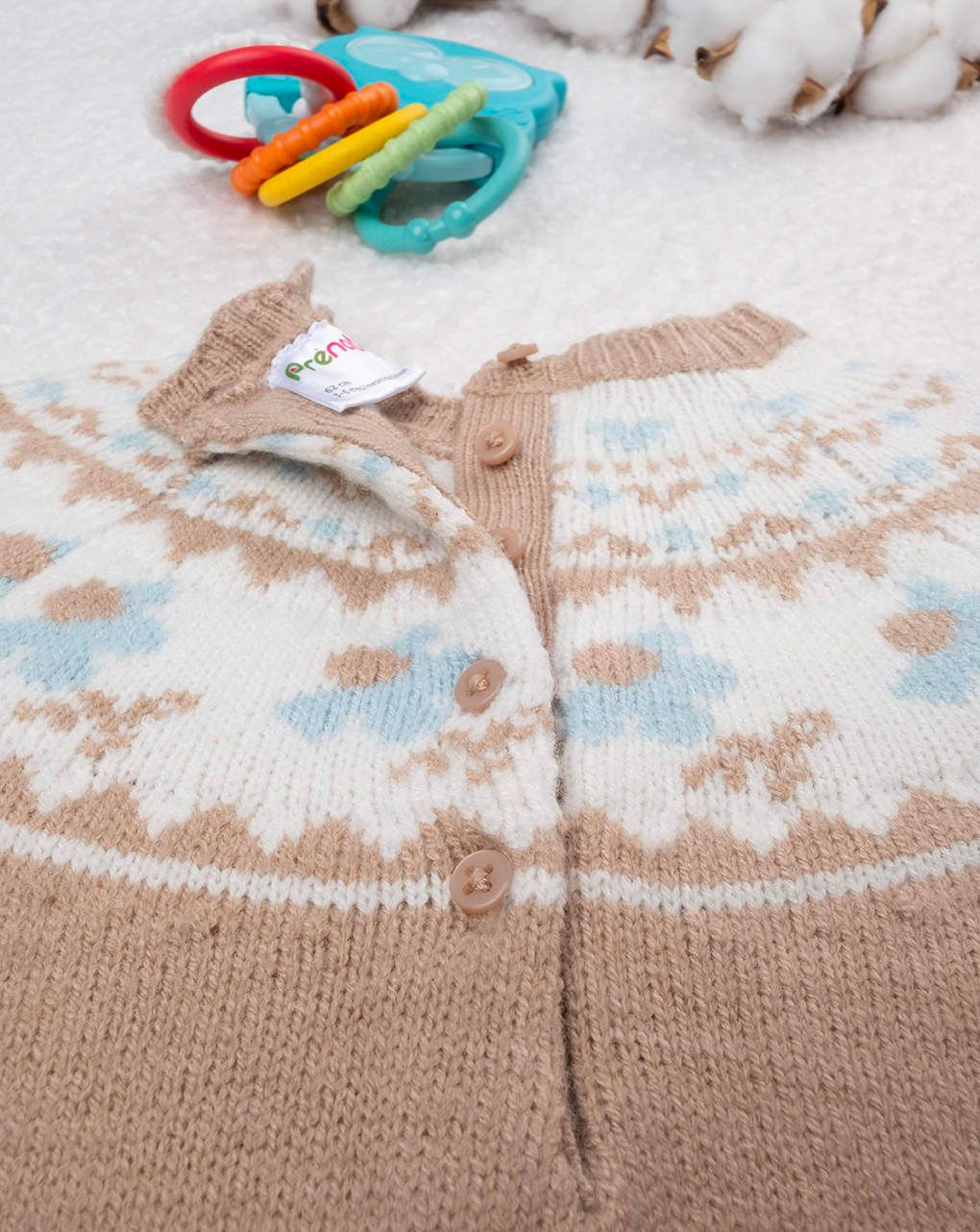 Tutina tricot neonata "wood"