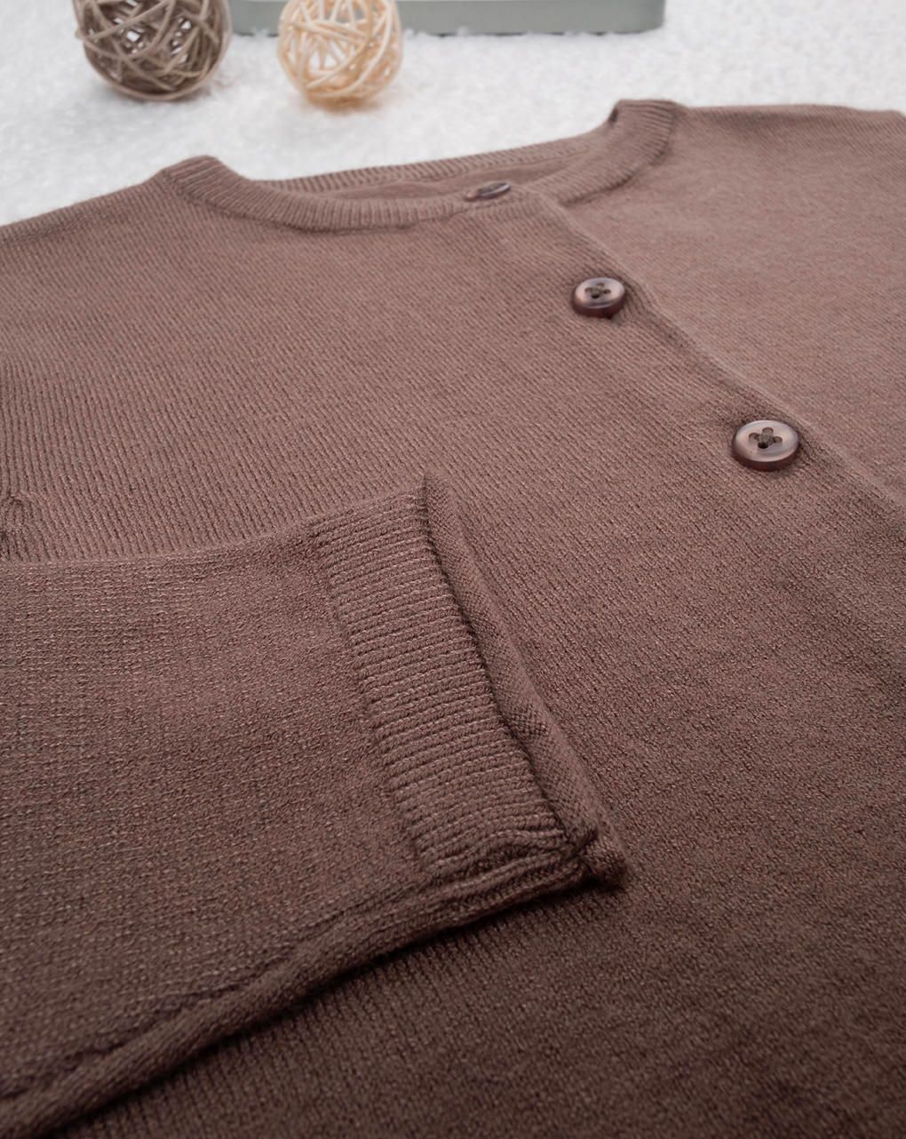 Cardigan tricot bimba grigio