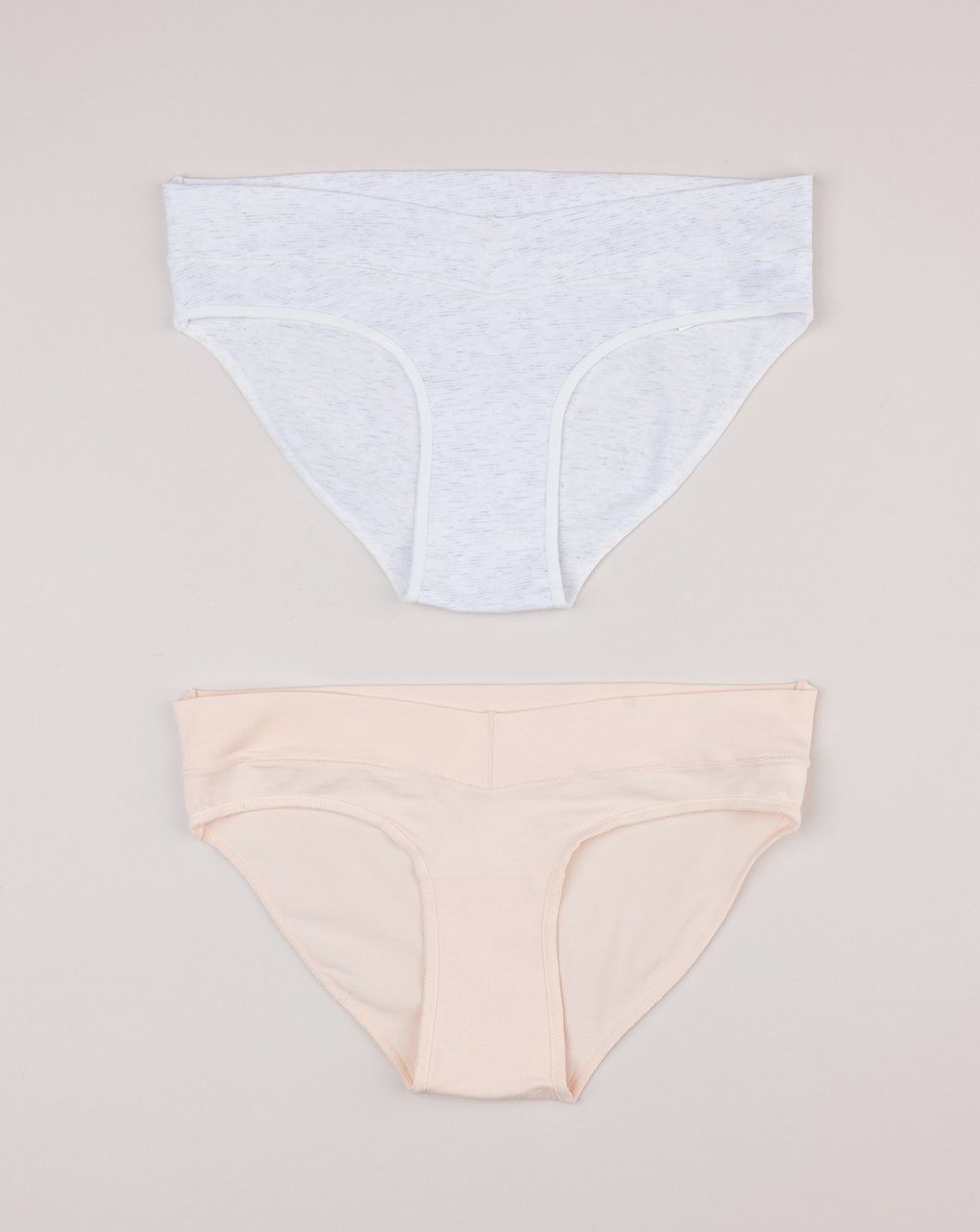 Pack 2 slip bianco/beige premaman