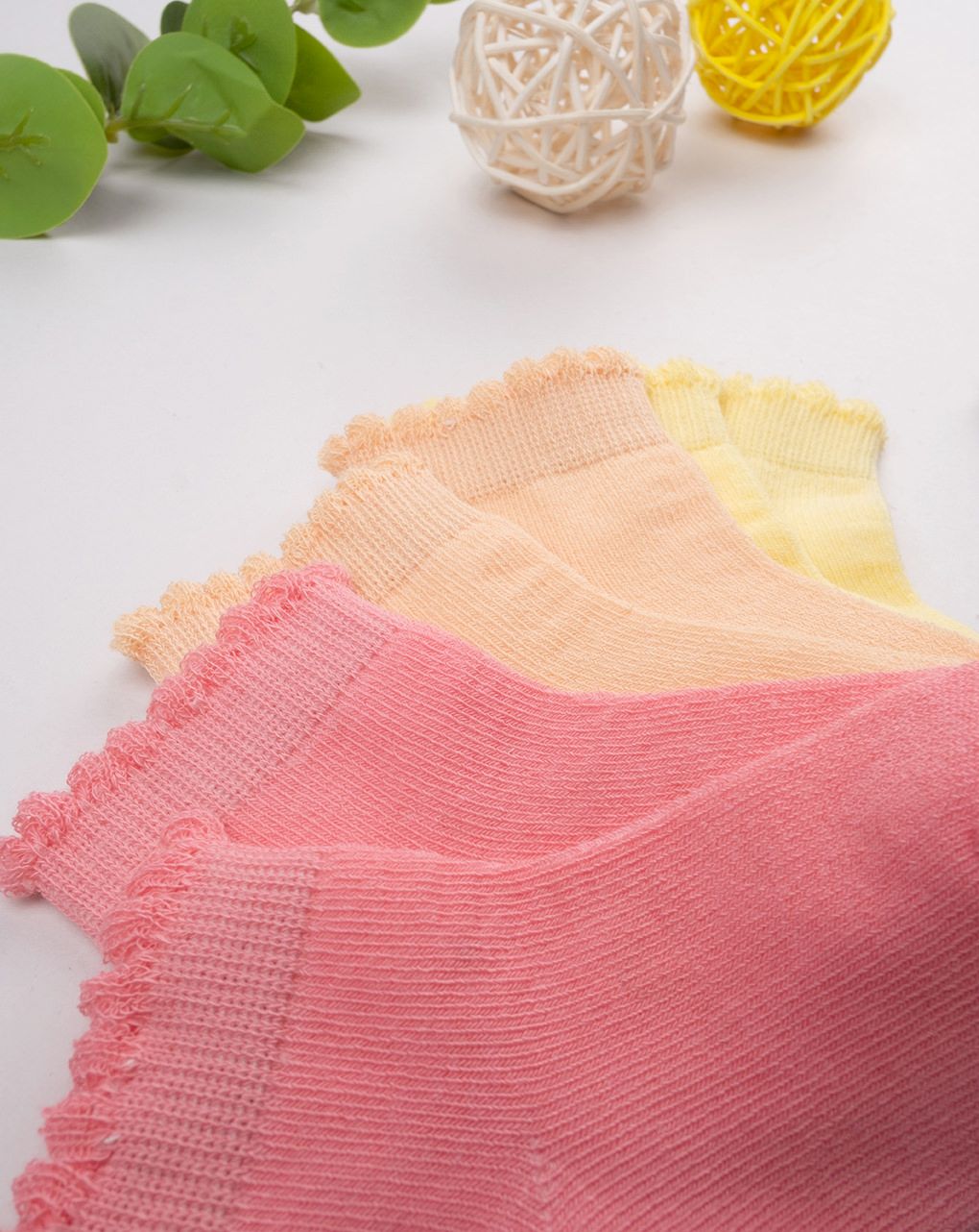 Pack 5 calze corte bimba multicolor