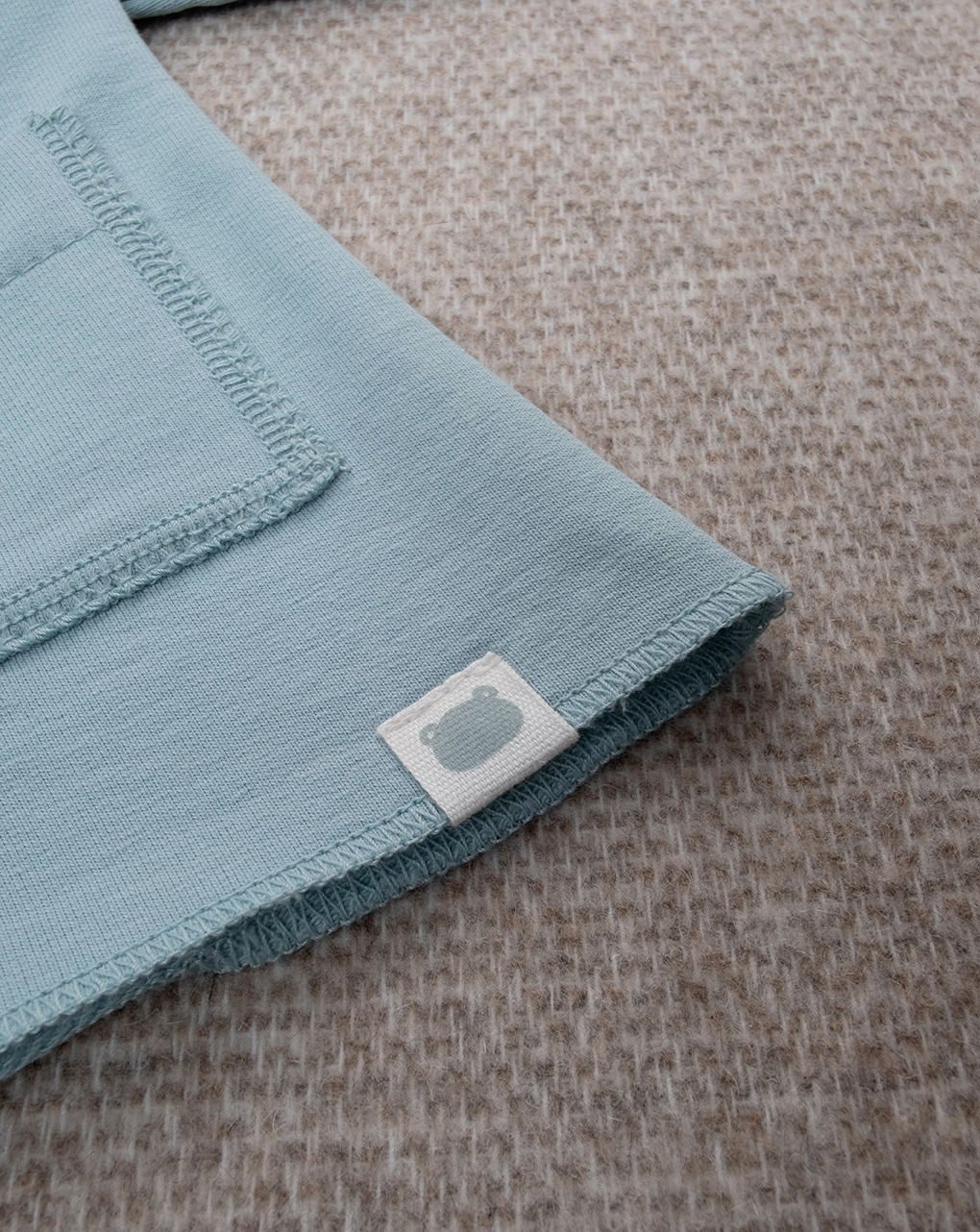 Cardigan azzurro con cappuccio bimbo