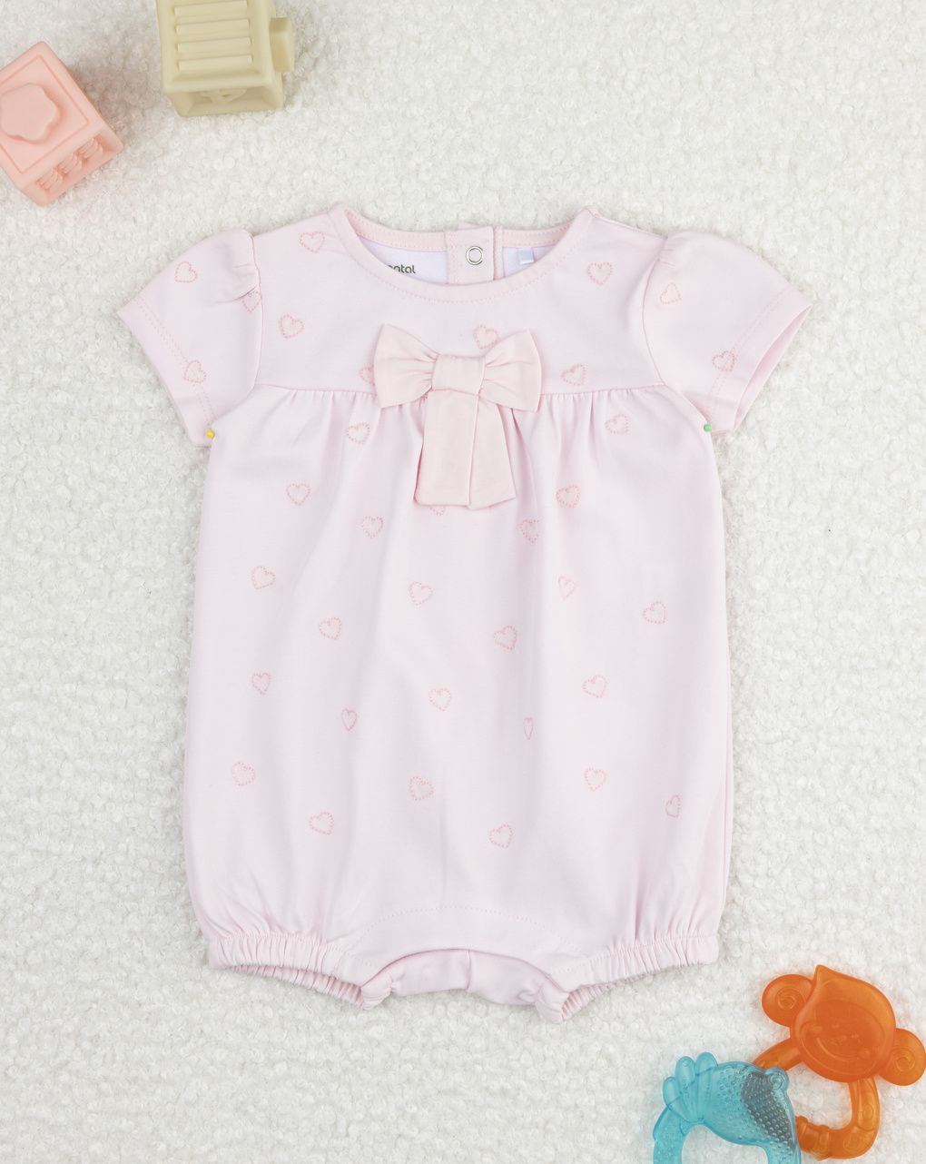 Pagliaccetto bimba rosa cuori