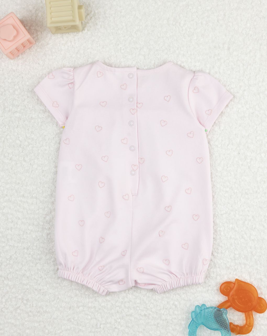 Pagliaccetto bimba rosa cuori