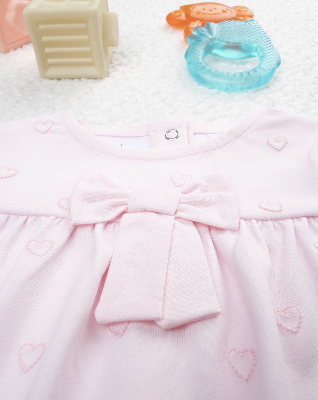 Pagliaccetto bimba rosa cuori