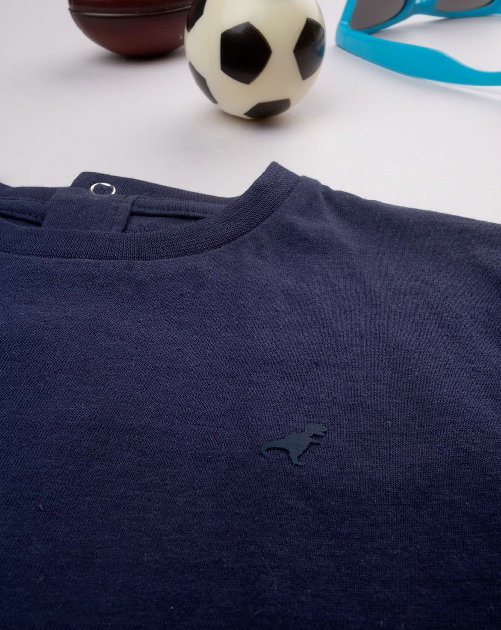 T-shirt blu scuro bimbo