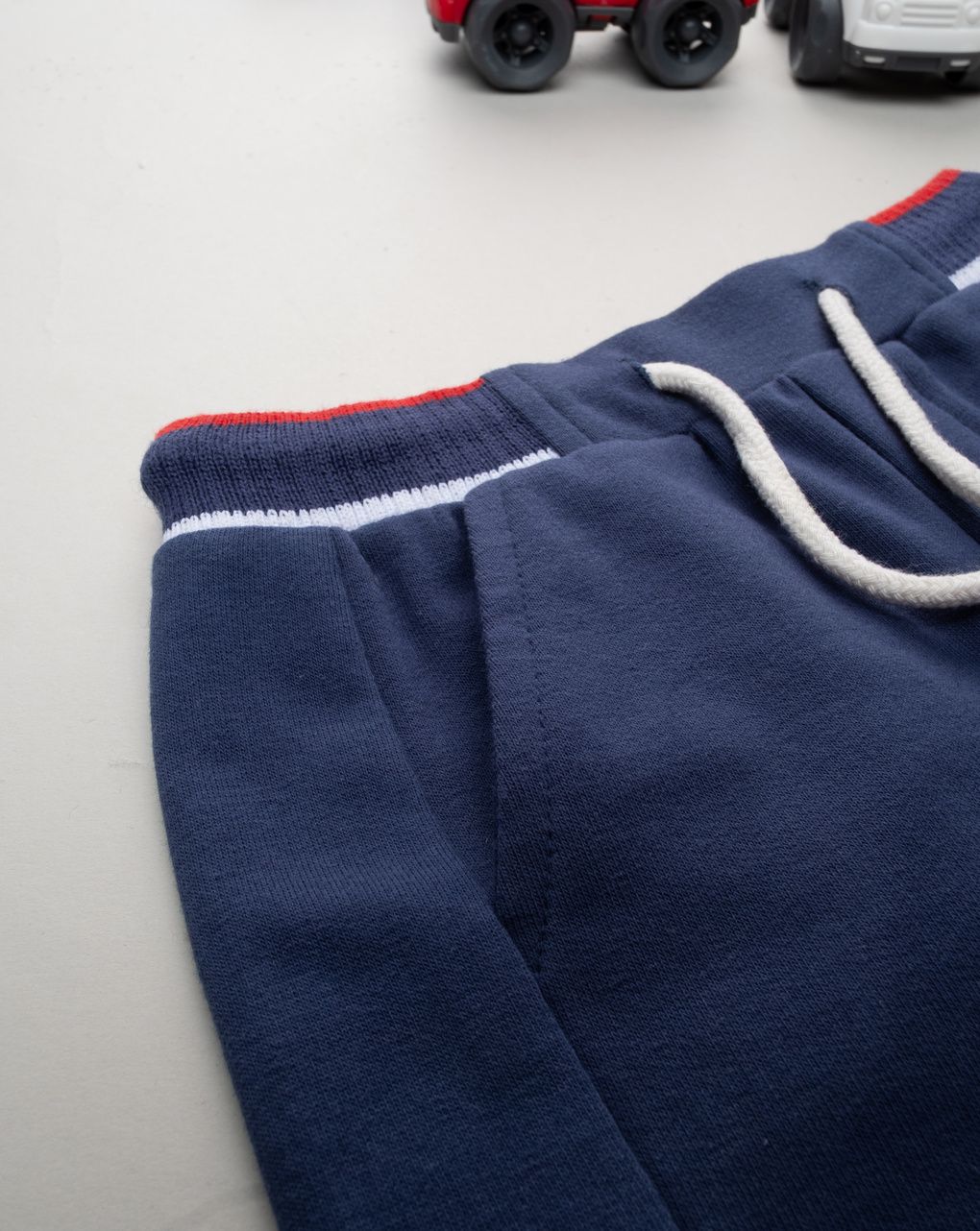 Shorts bimbo blu stampa orsetto