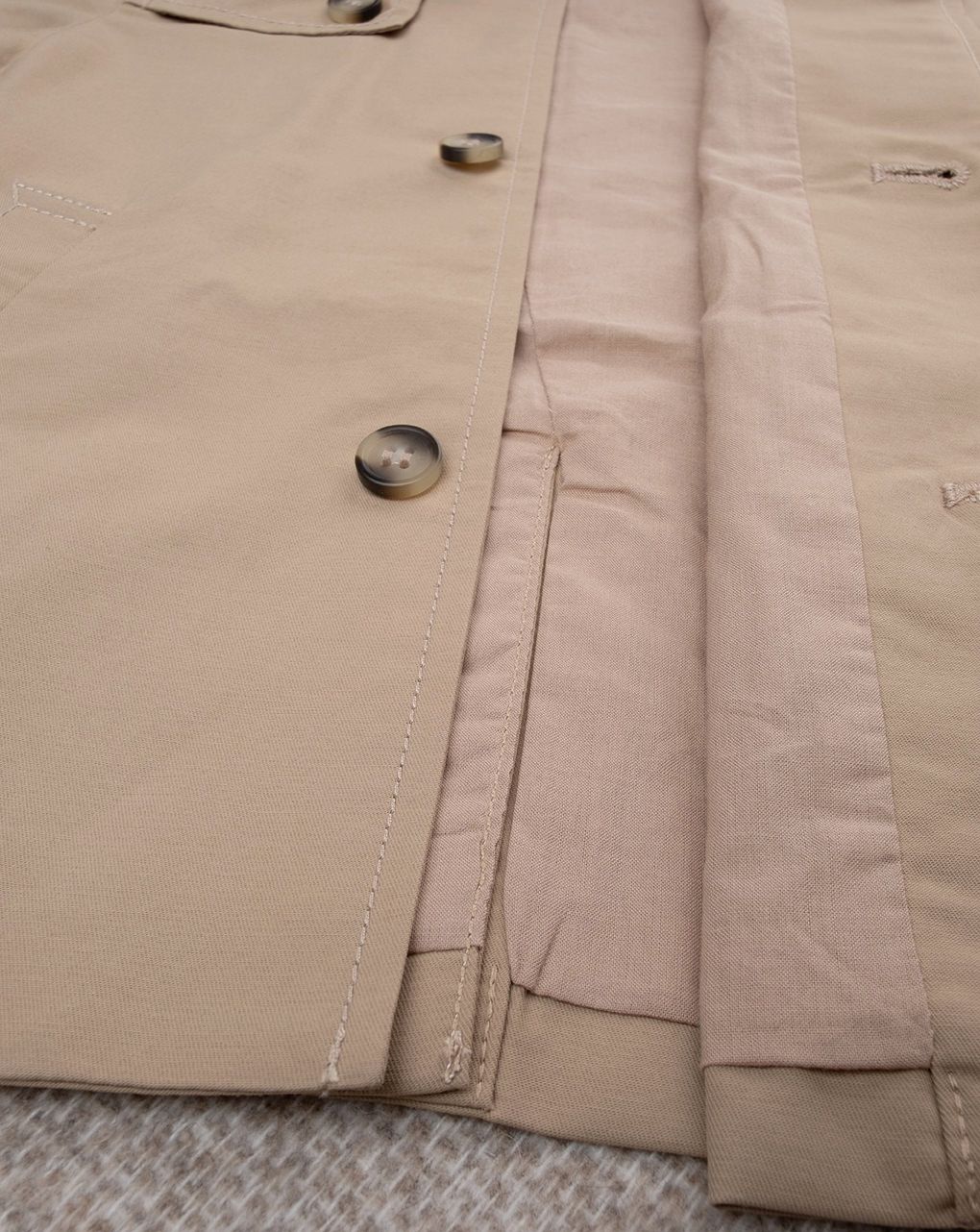 Trench con cappuccio bimbo marrone