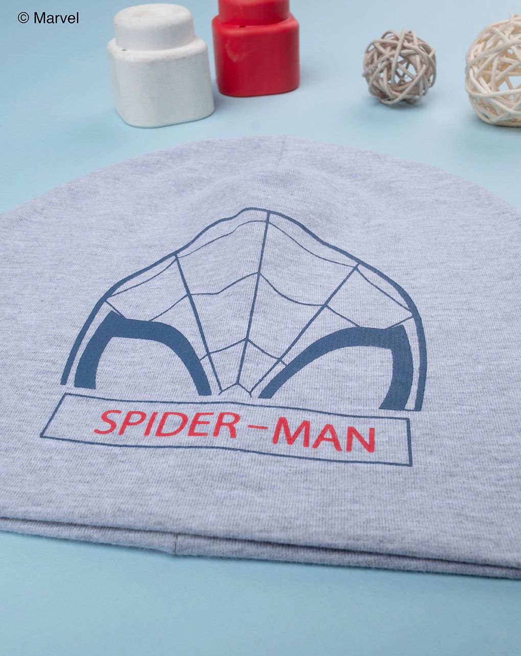Berretto bimbo grigio spiderman