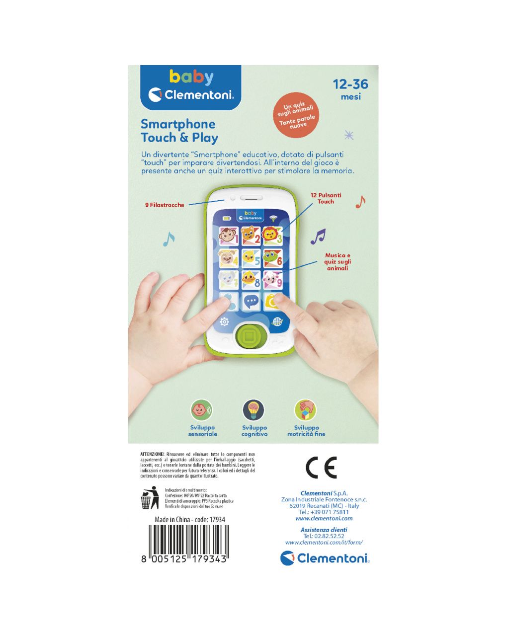 Smartphone touch & play - 12m+ - baby clementoni