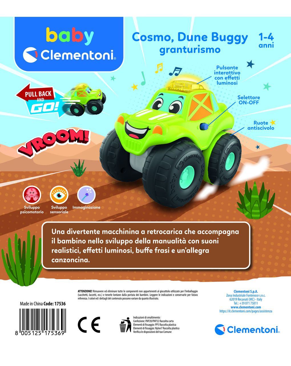 Dune buggy - 12m+- baby clementoni