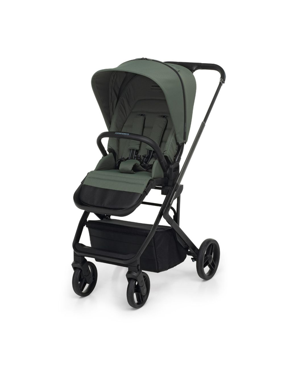 Trio tictoc olive + seggiolino rek black+ adattatore - foppapedretti