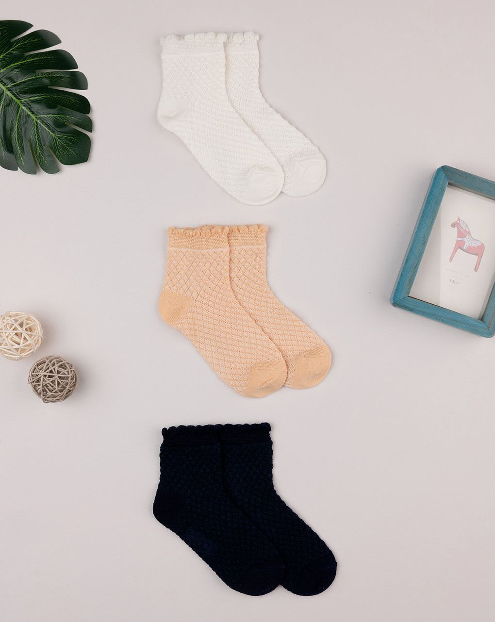 Pack 3 calze corte bambina