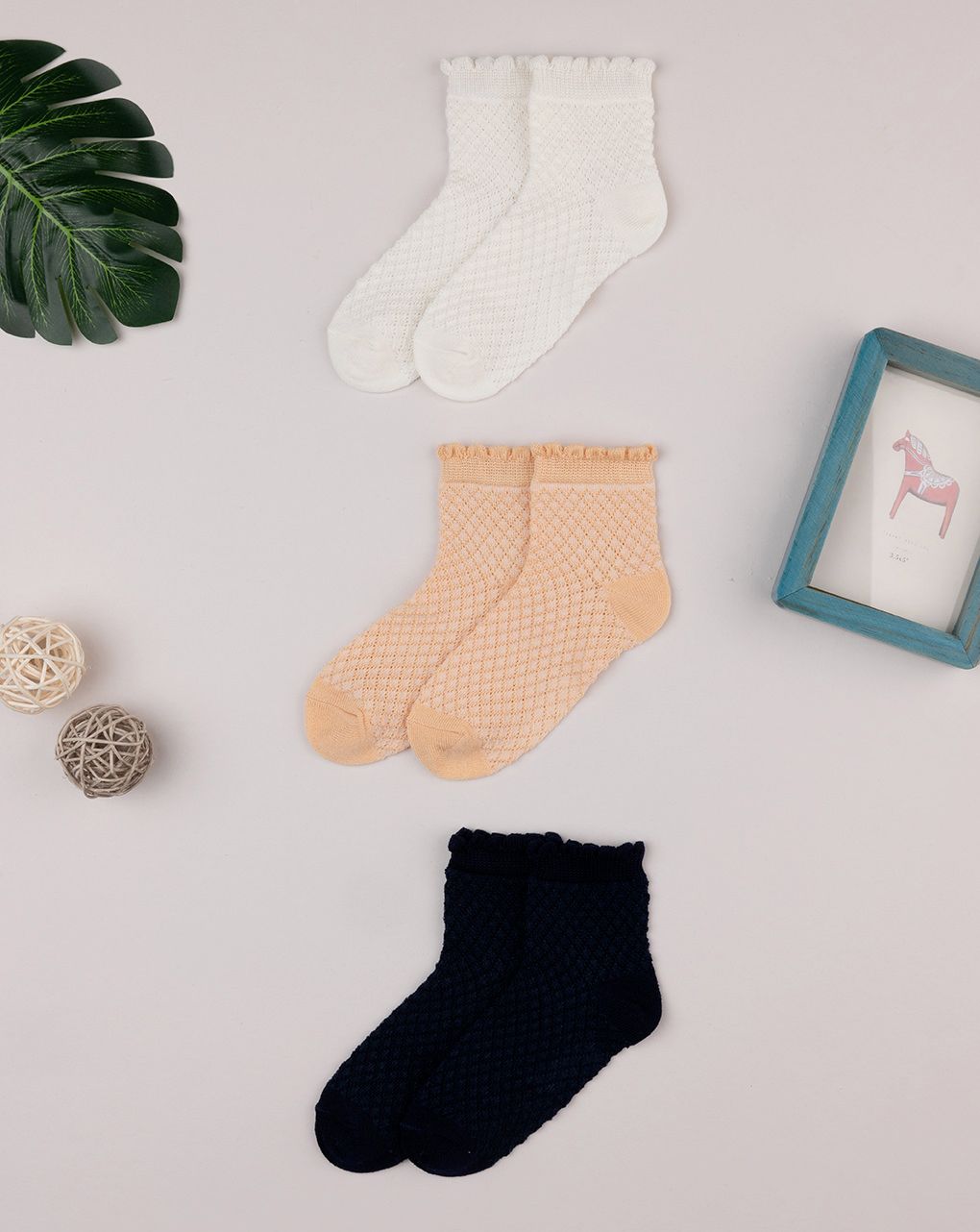 Pack 3 calze corte bambina