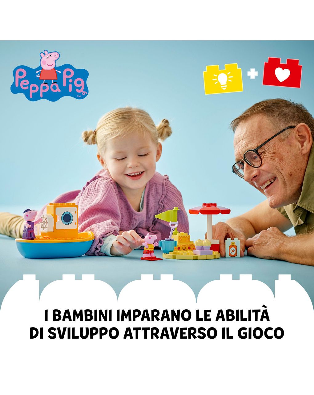 Viaggio in barca di peppa pig – 10432 – lego duplo