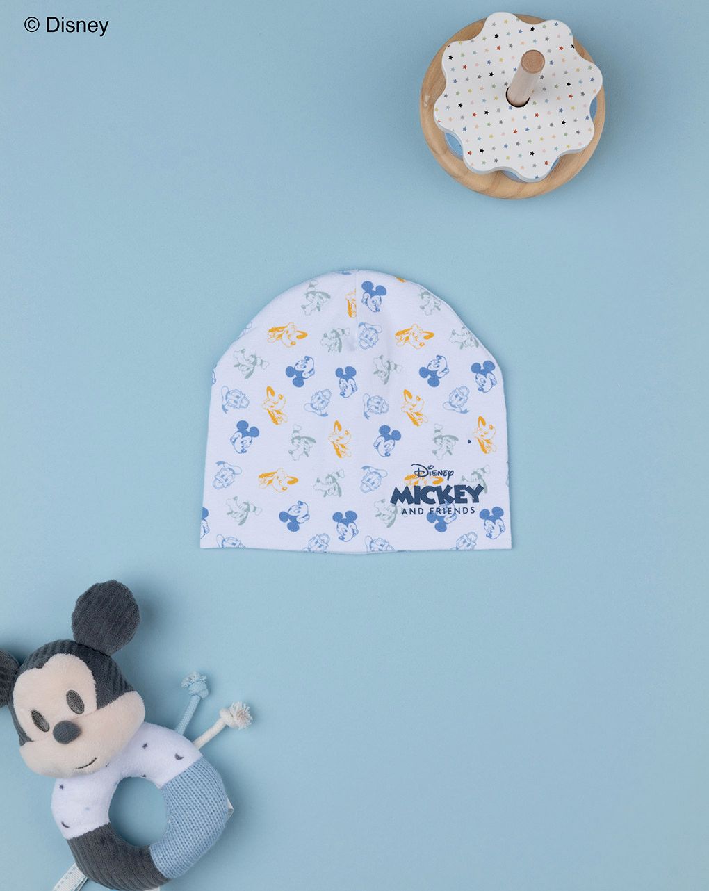 Berretto bimbo grigio mickey mouse