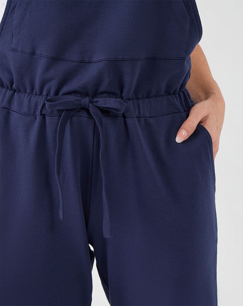 Salopette premaman allattamento blu