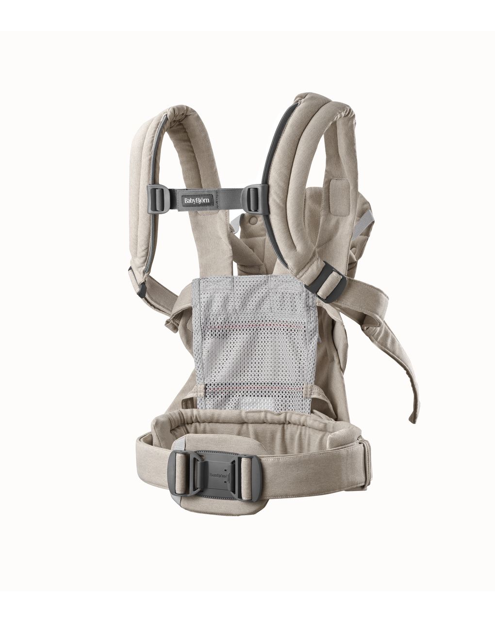 Marsupio baby carrier harmony woven light beige mélange - babybjörn