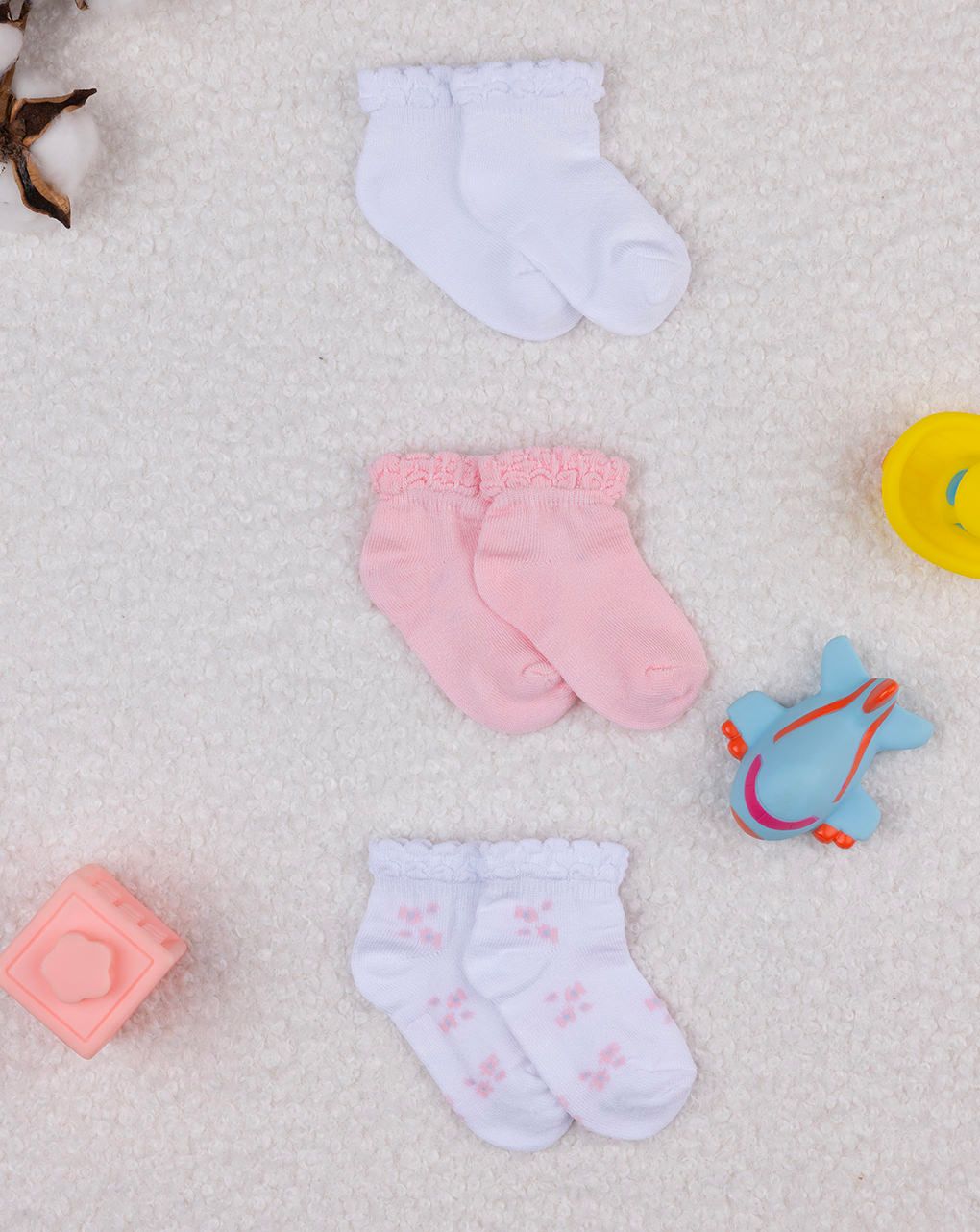 Pack x3 calze corte in cotone