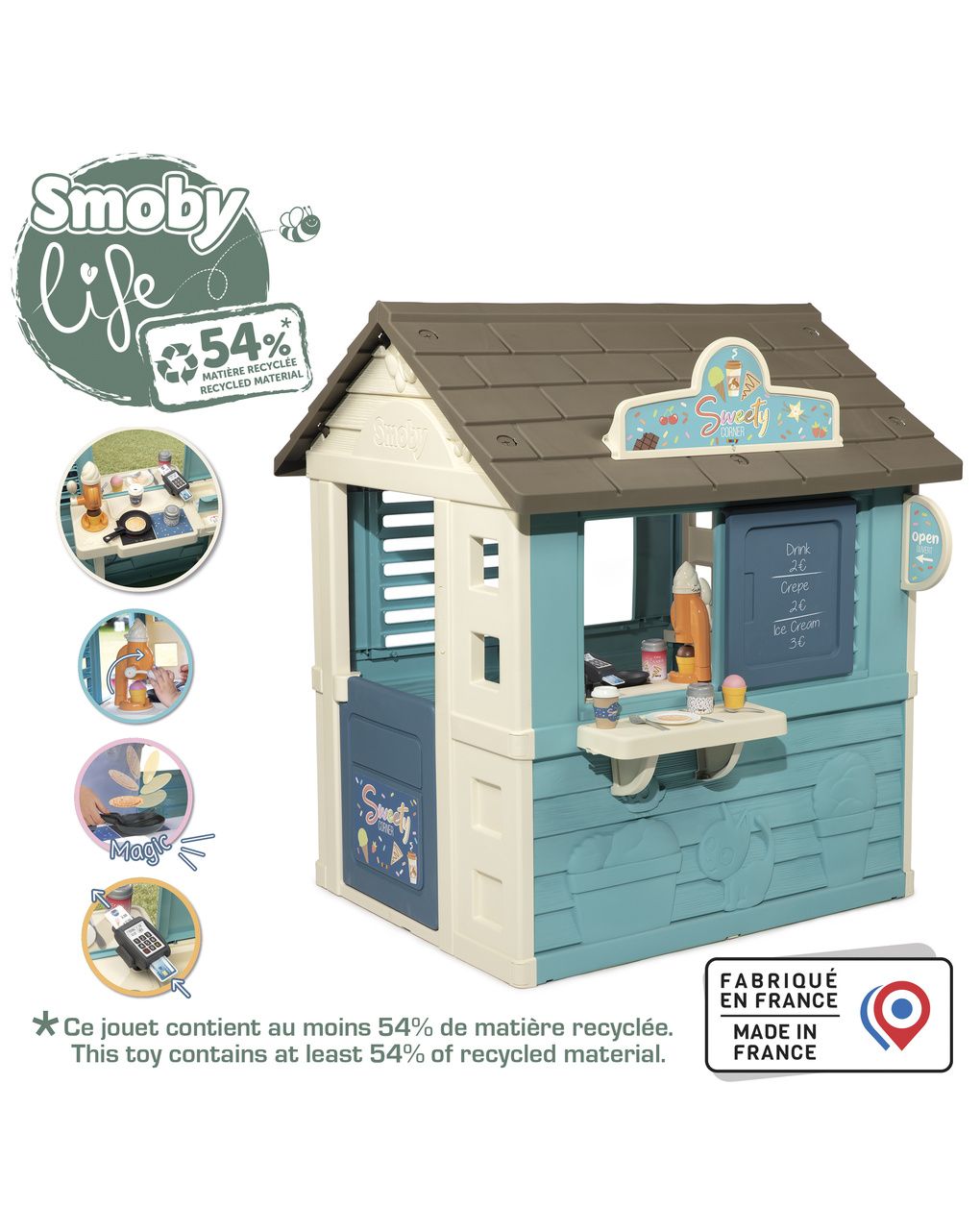 Casetta sweety corner per bambini - 2+ - smoby life