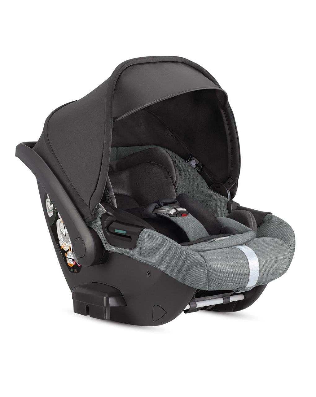 Aptica xt system quattro darwin recline colore canyon grey telaio nero - inglesina