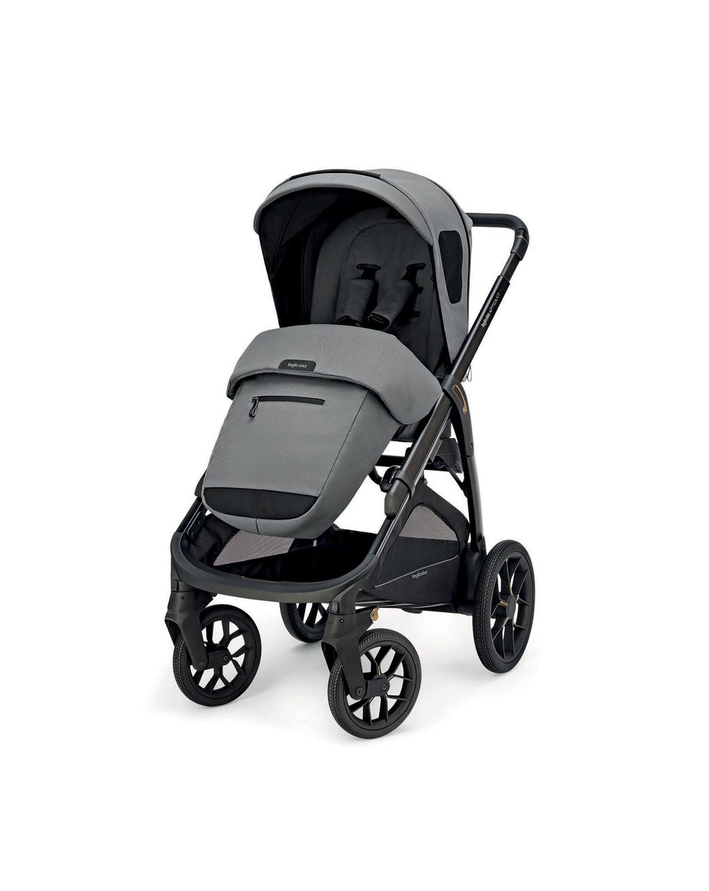 Aptica xt system quattro darwin recline colore canyon grey telaio nero - inglesina