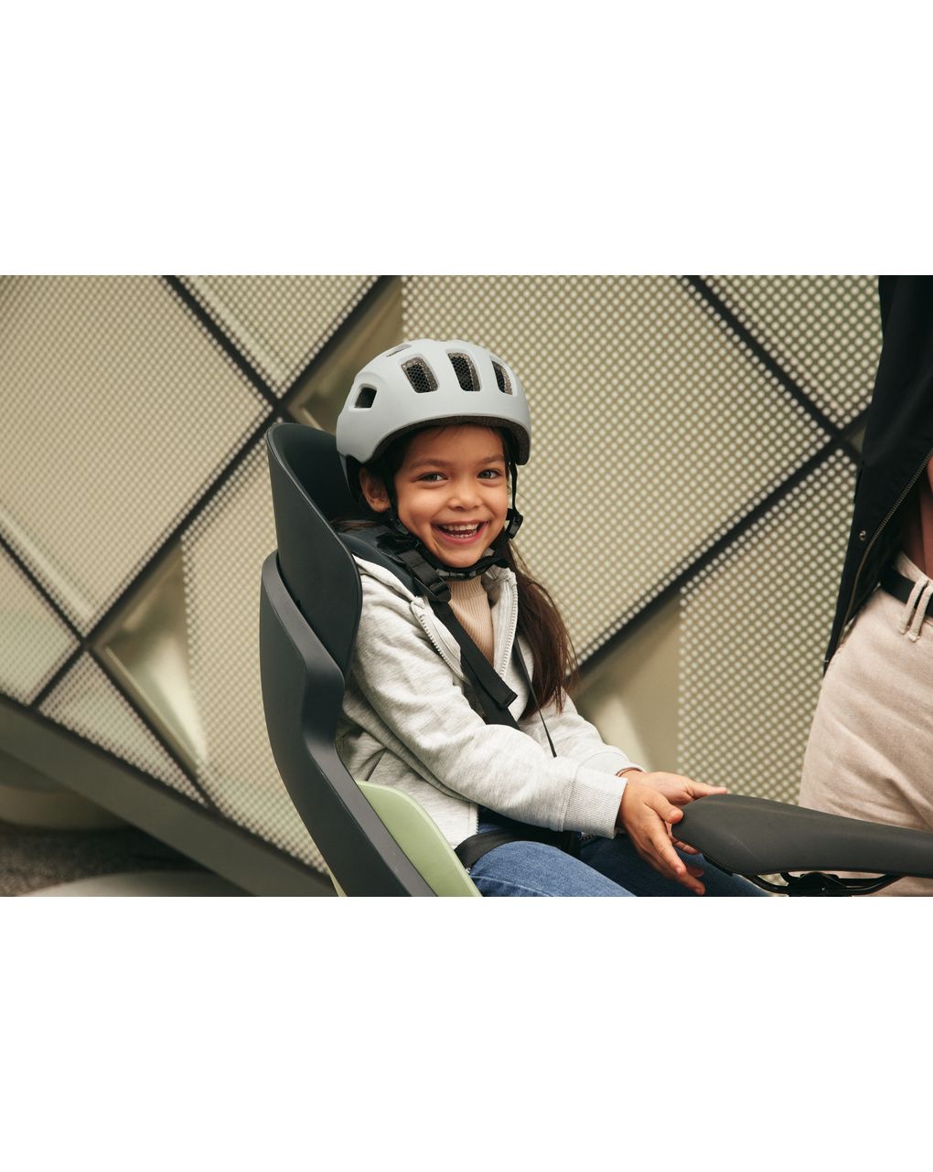 Prodigee icon rear frame - seggiolino bici con montaggio posteriore al portapacchi azure blu