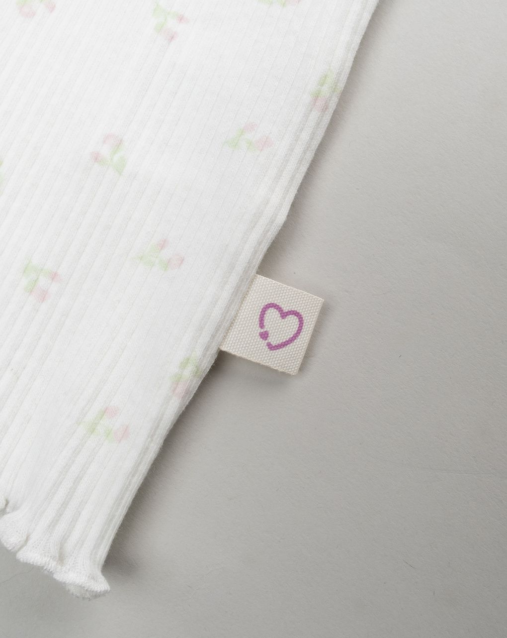 T-shirt bimba panna fiori allover