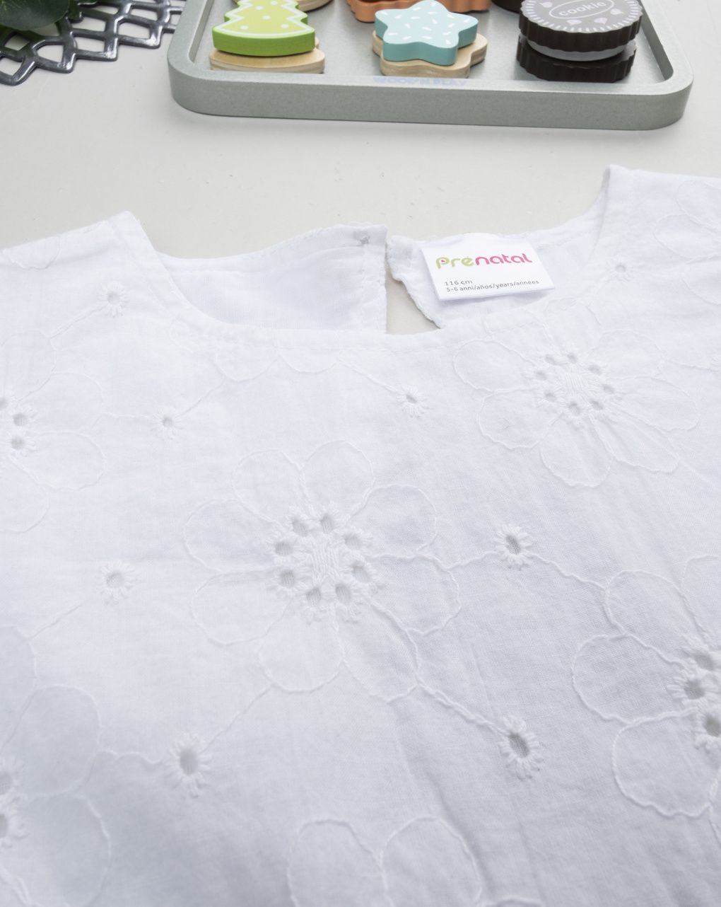 T-shirt bimba sangallo bianco