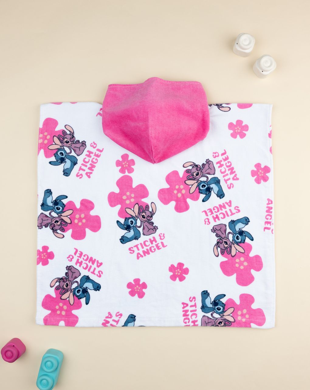 Poncho mare bimba stitch