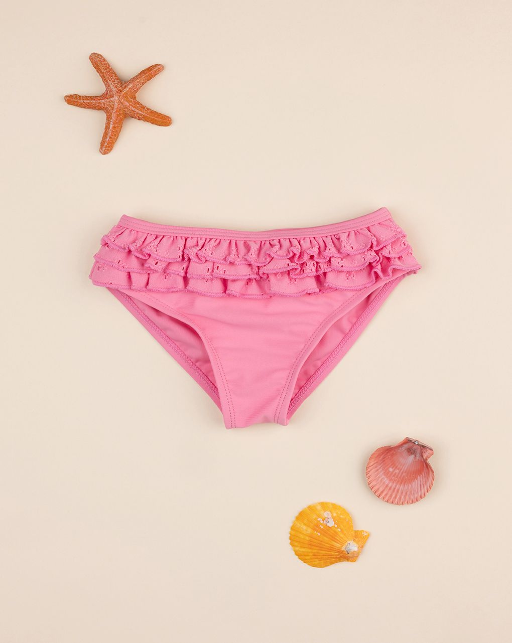 Costume slip bimba rosa sangallo