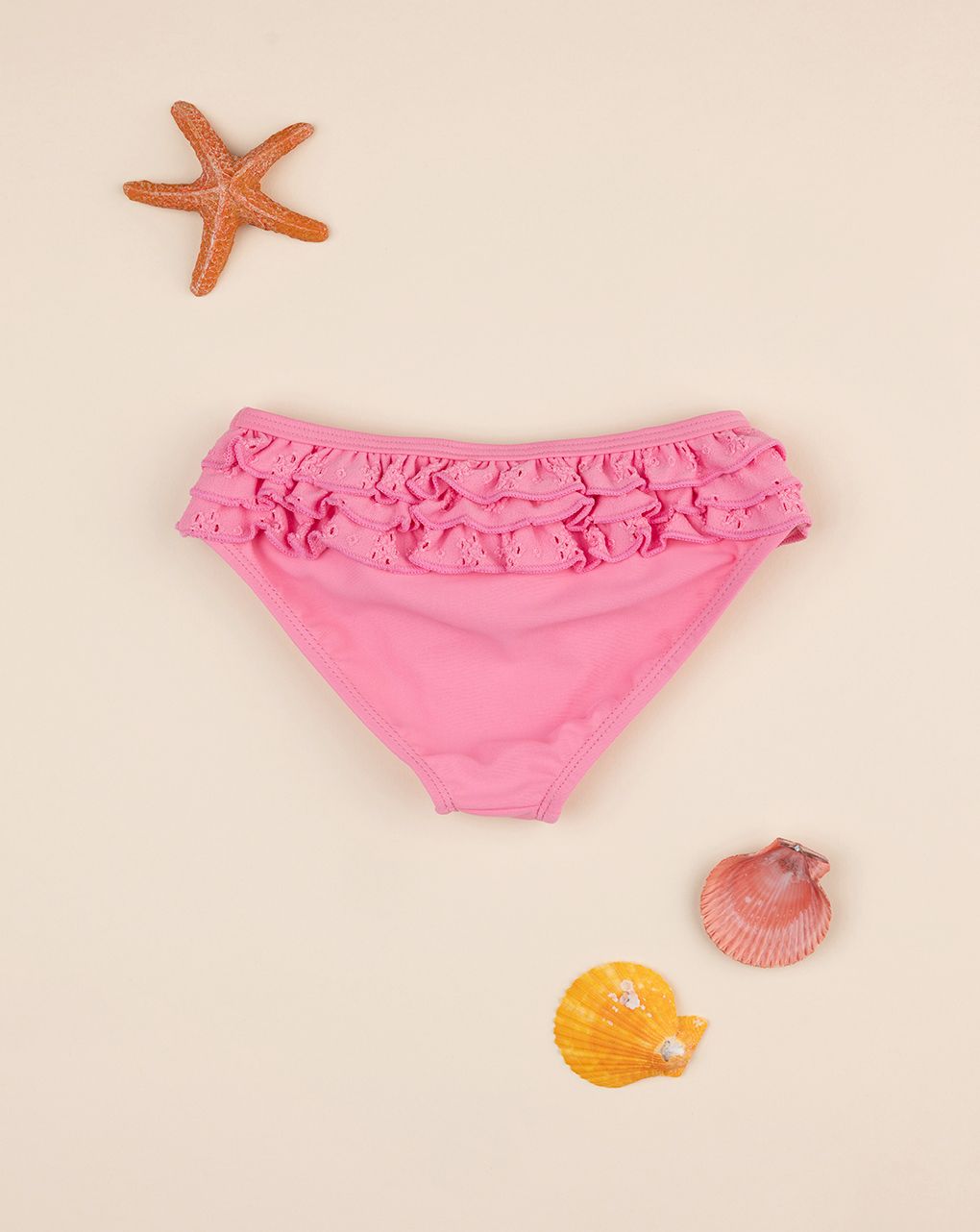 Costume slip bimba rosa sangallo