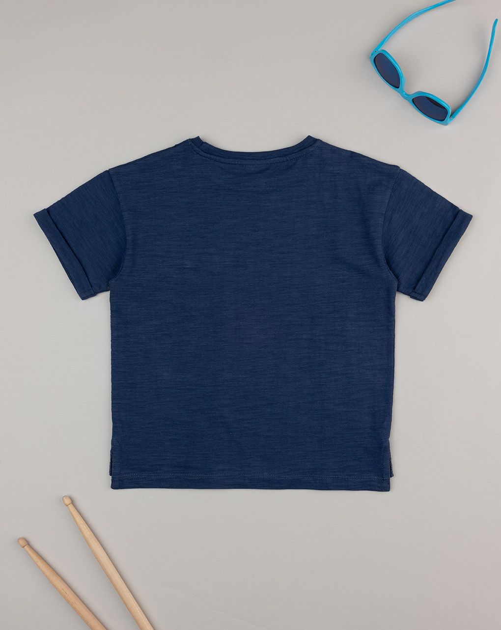 T-shirt bimbo blu