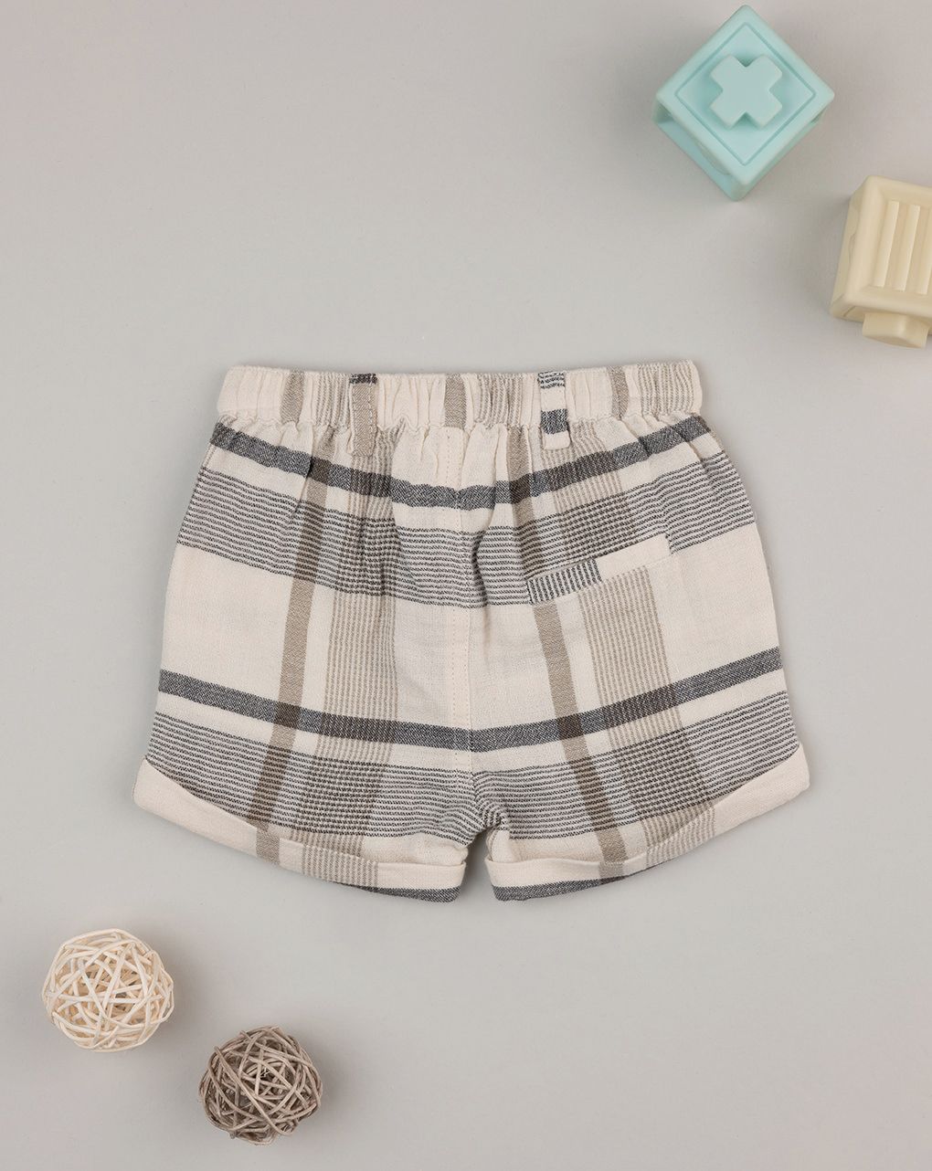 Shorts da bambino beige