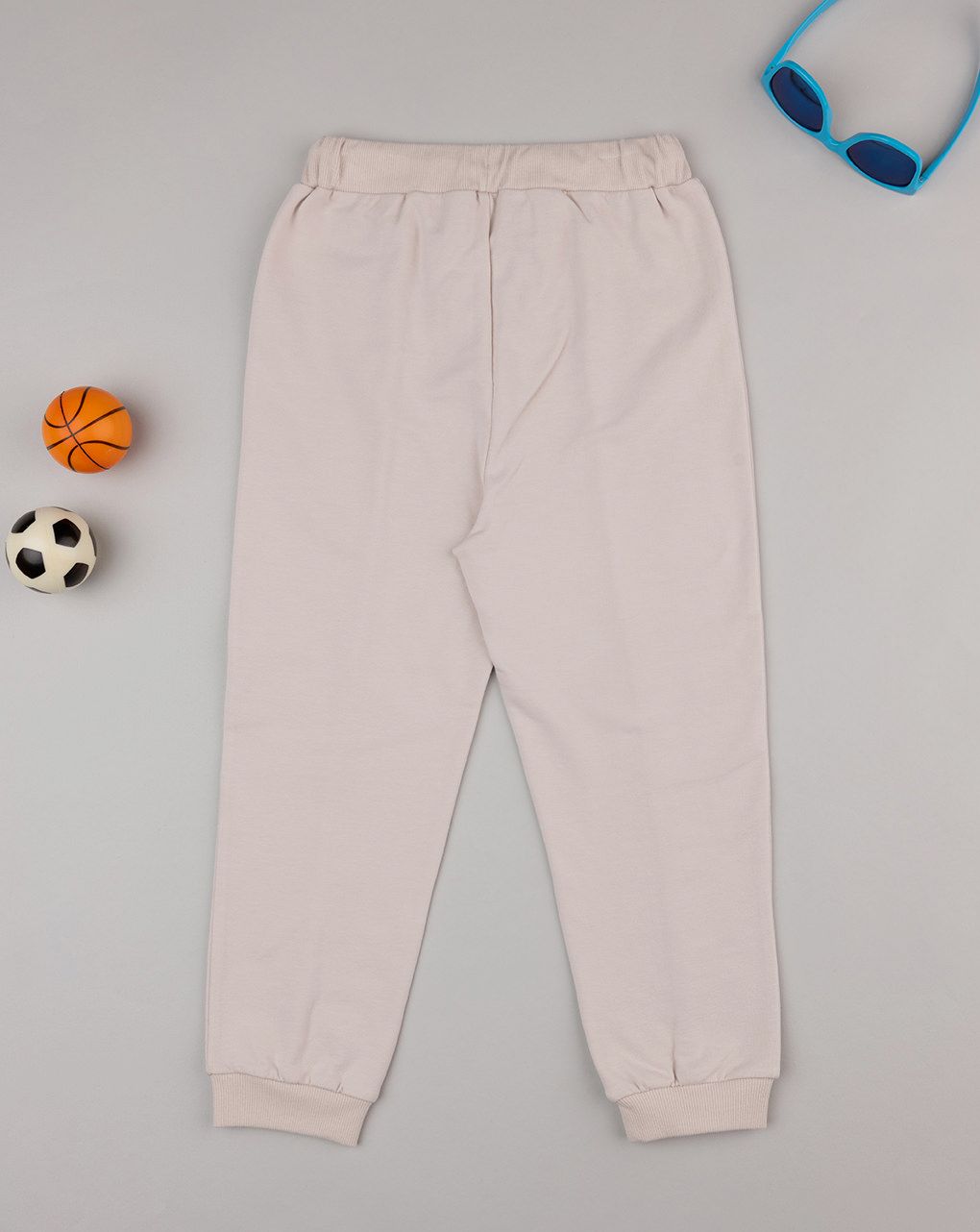 Pantaloni bambino beige dinosauri